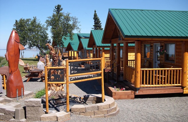 Oceanfront Vacation Ferienhaus Vermietung in der Nähe von Ninilchik, Alaska