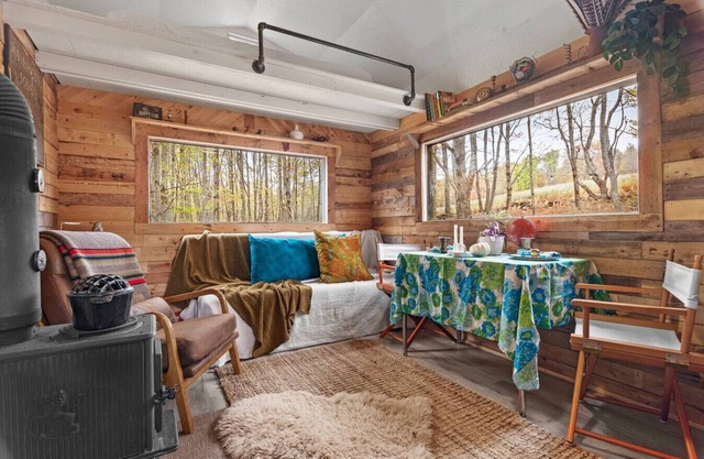 Off-Grid Tiny Cabin with Cozy Vintage Charm