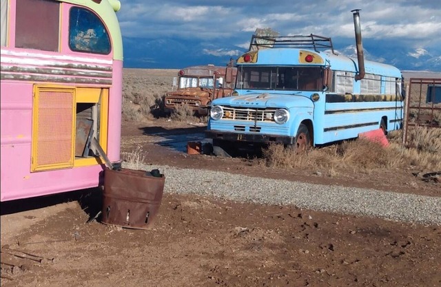 Taos Bus House, westlich der Stadt.
