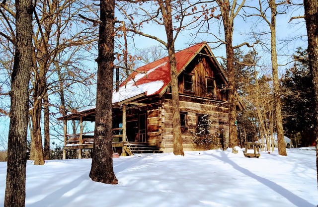 Oma's Cabin on Arkansas River - cozy remote cabin overlooking the Arkansas River