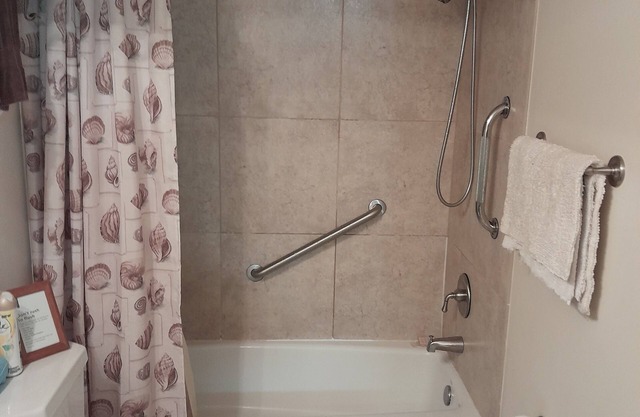 On the beach! Gated condo 2BR with a spectacular ocean view.