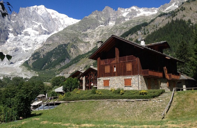 Am Fuße des Mont Blanc