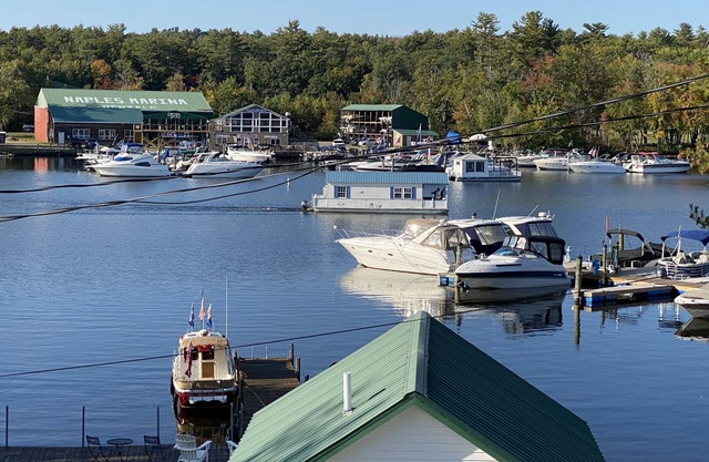 On the water, 35' DOCK SPACE! CENTER OF NAPLES! Access to Sebago and Long Lakes