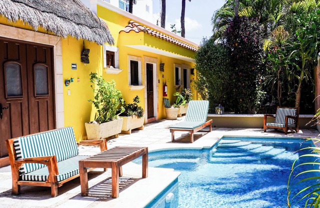 Suite mit 1 Schlafzimmer, ruhig, Pool, Gärten, Dachterrasse mit Aussicht
