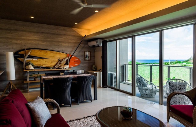 OR211 spacious living room The contrast between t - Ocean Resort Maeda Misaki 211 / Kunigami-gun Okinawa