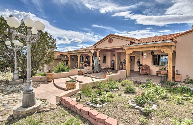 Ornate Santa Fe Adobe Home w/ Gazebo + Patio!