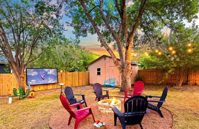 Outdoor movie seaworld house