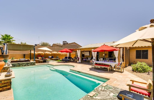 Outdoor Oasis Home with Hot Tub in Lake Havasu City