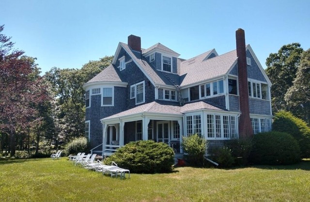 Mit Blick auf Nantucket Sound, klassisches viktorianisches Haus
