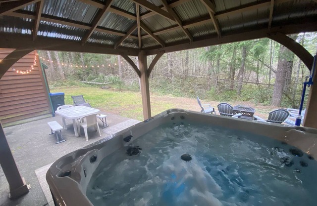 Packwood Adventure Lodge:private HOT TUB, game room, river access, 15 min to SKI