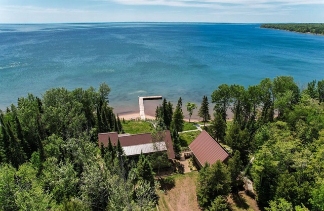 Pair of homes along beautiful shores of Lake Superior! Pristine beach and views.