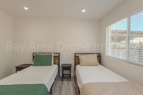 Palo Alto Suite 4 private bath and entrance Near Stanford 2 Twin beds
