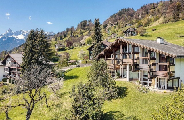 Retrowohnung mit Bergpanorama
