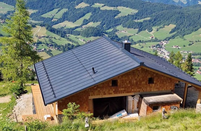 Panoramahütte im Skigebiet