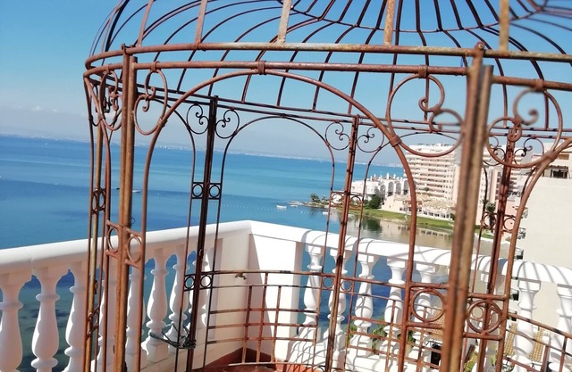 Panoramaterrasse mit 220 ° Blick auf das Mar Menor und in der Ferne Cabo de Palos