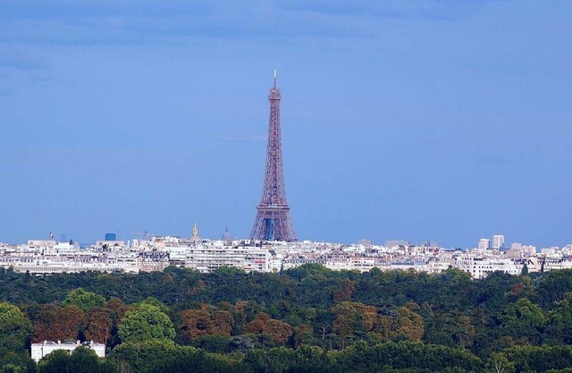 Paris Bella Vista Mit Panoramablick Auf Paris Stadt Und Eiffelturm