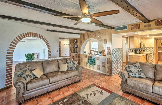 Patio and Panoramic Views Hillside Lake Havasu Home