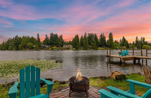 Peaceful 4b2.5b Lake Home | Kayaks, Dock & Patio