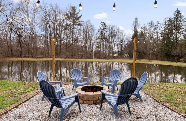 Peaceful 9-Acre Retreat with Pond, Hot Tub, Trails & Game Room – 3br/2.5ba