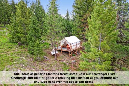 Peaceful Glamping Tent, Hot Tub, Fire Pit and Pet Friendly
