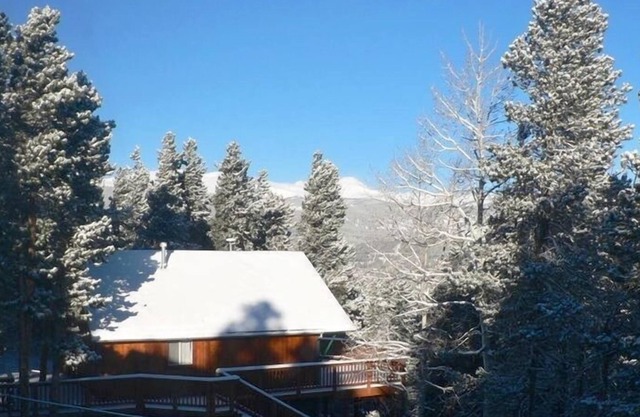 Spitzen Cabin Blick in Skilauf & Wildnis
