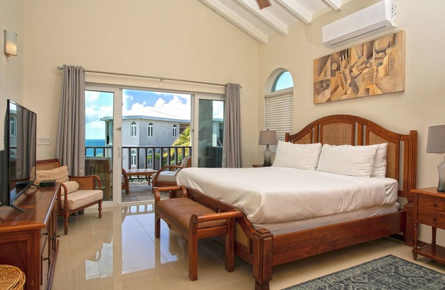 Penthouse Condo- full kitchen, walk to Shoal Bay, complimentary beach chairs on Shoal Bay & Concierge!