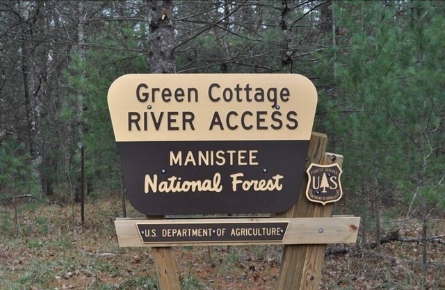 Pere Marquette Fluss 'Green Cottage "-Fly ist nur Abschnitt