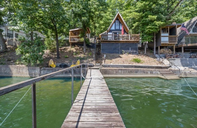 Pet Friendly A Frame w/Private Dock, Kayak & Great Lake Views