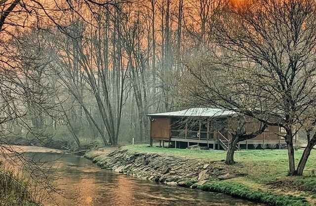 Pet Friendly Creekside Cabin w/Hot Tub & Fire Pit!