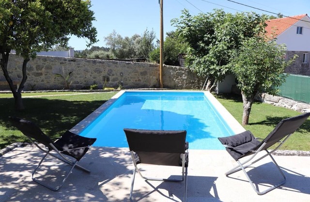 Haustierfreundliches Ferienhaus Casa do Mestre mit Bergblick, Pool und WLAN