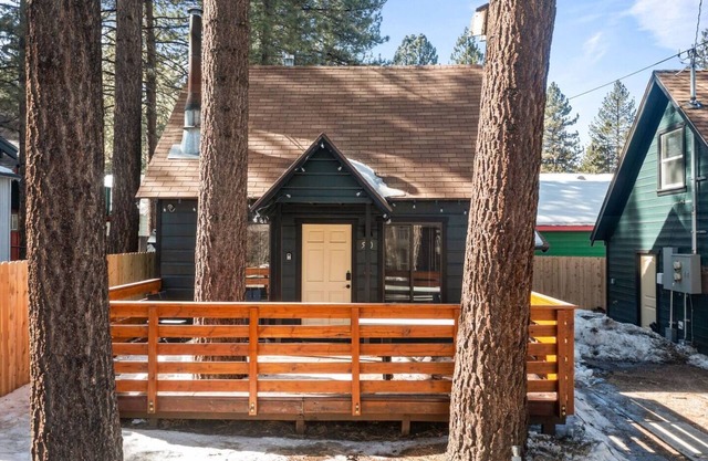 Pet-Friendly Stylish Cabin with Hot Tub Walk to Summit
