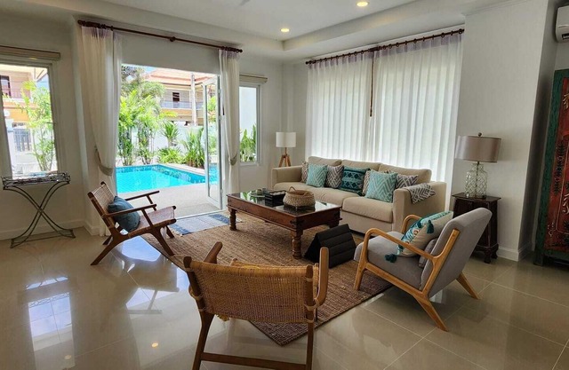 Phuket Thailand 4 bedroom private pool villa short drive from beach and shops