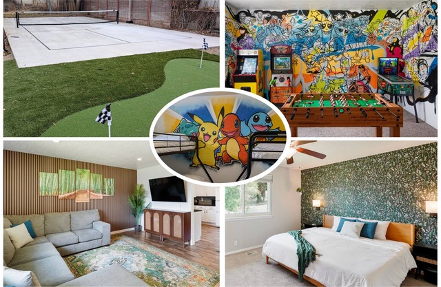 Pickleball, Golf, Arcade, Sleeps 15 people! Near Mountains, Ski Resorts, BYU/UVU