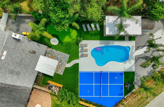 Pickleball Paradise: Stay & Play: Heated Pool + Private Sport Court