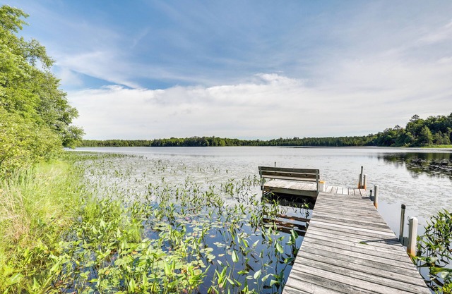 Pier & Lake-View Patio: Wisconsin Northwoods Cabin