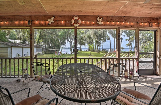 'Pirate Cove' Home in Welaka: Dock & River Access!