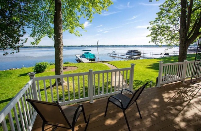 Plenty of room for family and friends at our home on full rec Shawano Lake!