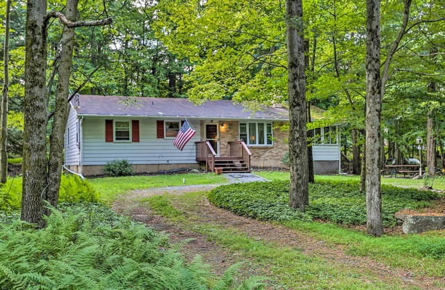 Poconos Home w/ Fire Pit, Walk to Locust Lake!