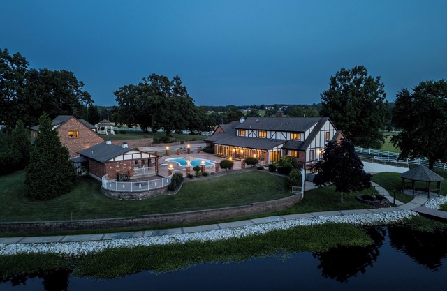 Pool, Lake & Patio: Sweeping De Soto Estate