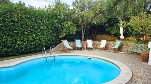 Pool Sea & Country side Villa