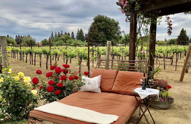 Private Rosengartensuite neben dem Weinberg und neben dem Pool - privater Eingang