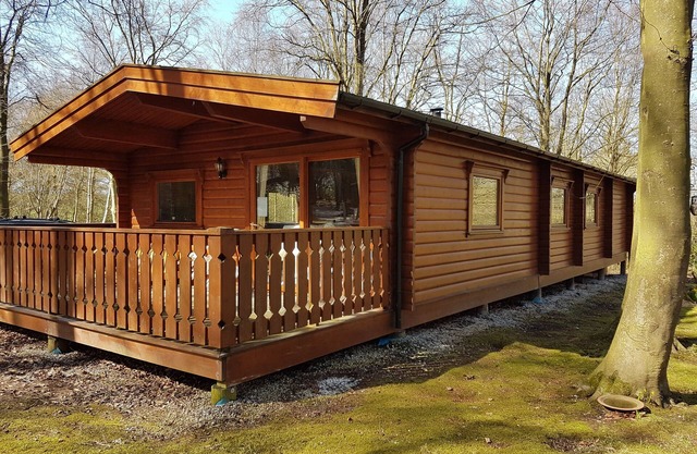 Poppy Lodge, Kenwick Park Woods, in der Nähe von Louth, Lincolnshire