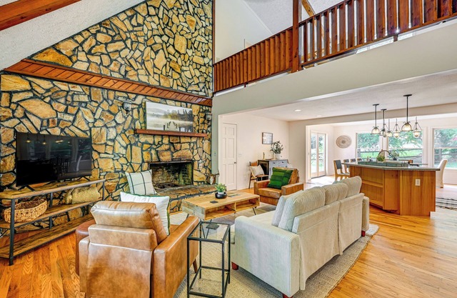 Porch, Yard & Creek Access: Spacious Sylva Home!