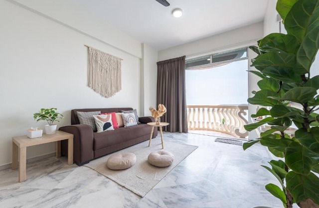 PortDickson Minimalist Seaview Home 10Pax3BR 1MinToBeach