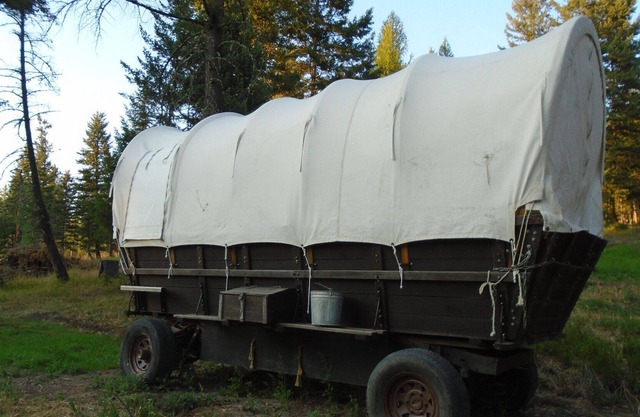 Prairie Schooner Campingplatz 4 Caribou Trail Wagon Camp