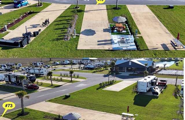 Premium RV Site ⛱️ Resort Amenities 👙Heated Pool🎢 Near OWA & Beaches 🐚🏝️🌊!