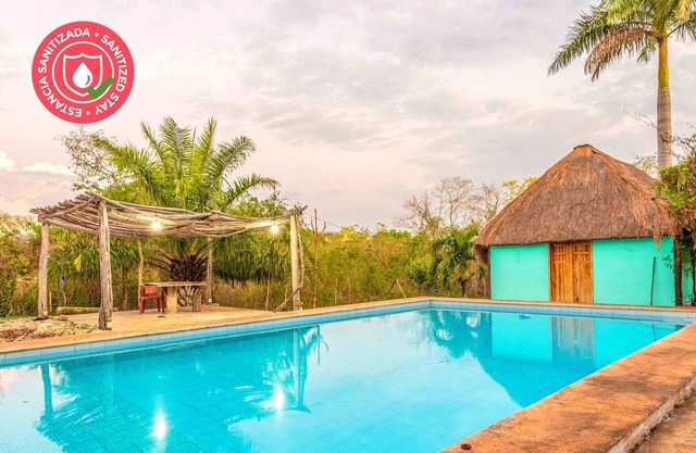 Private bath cabin + Cenotes, temazcal & zip line