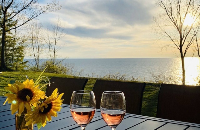 🌅Private Beach! Stunning Views! Firepit! Lake Michigan Paradise! ⛵️