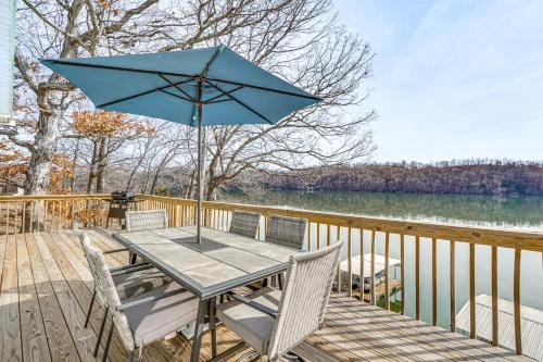 Private Dock and Decks Lakefront Retreat in Stover!