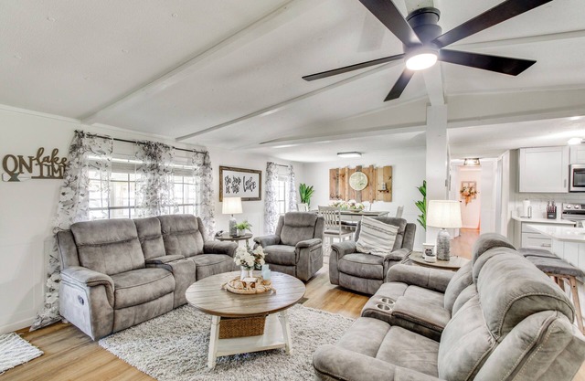 Private Dock + Fire Pit: Point A Lake Retreat!